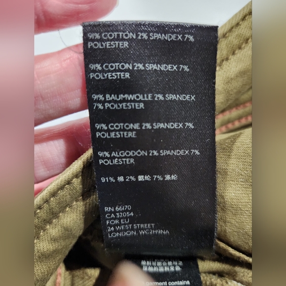 Pilcro And The Letterpress Anthropologie Olive Green High Rise Booycut Trousers - Picture 9 of 13